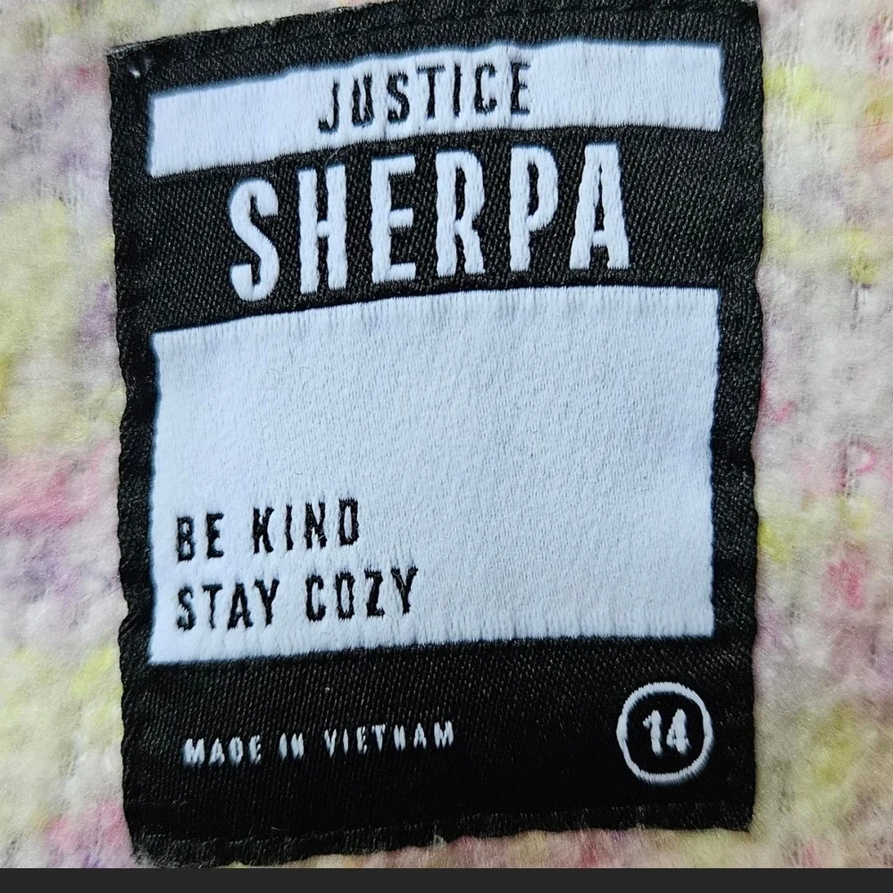 Justice Multicolor Sherpa Hoodie